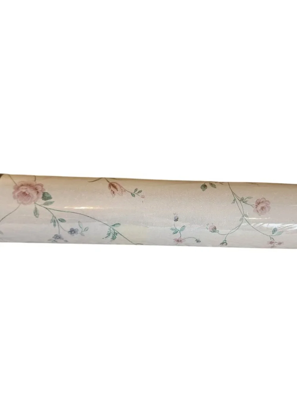 2 Vintage Vinyl Wallcoverings Prepasted Wallpaper 1980's floral